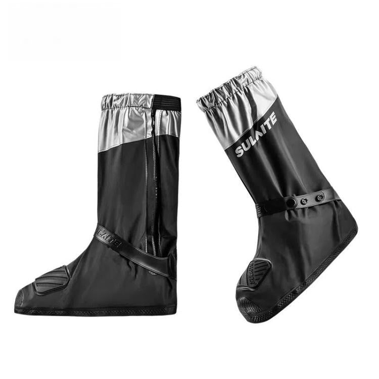 SULAITE Motorcycle Shoe Cover Thickened Anti-slip Wear-resistant Rain Shoes Outdoor Riding Adult Rain Boots