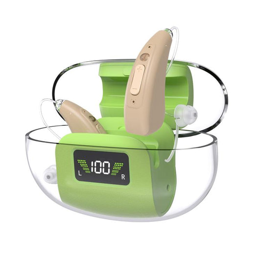 16-Channel Digital Hearing Aid Elderly Sound Amplifier With Digital Display Space Charging Box