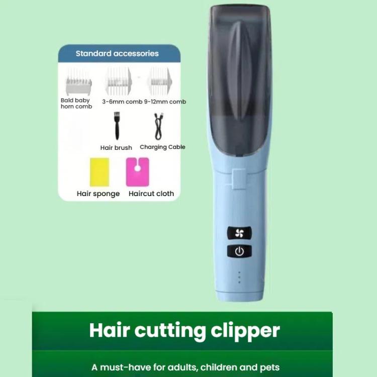 Hair-absorbing Hair Clipper Rechargeable Low Noise Hair Trimmer for Babies, Adults and Pets