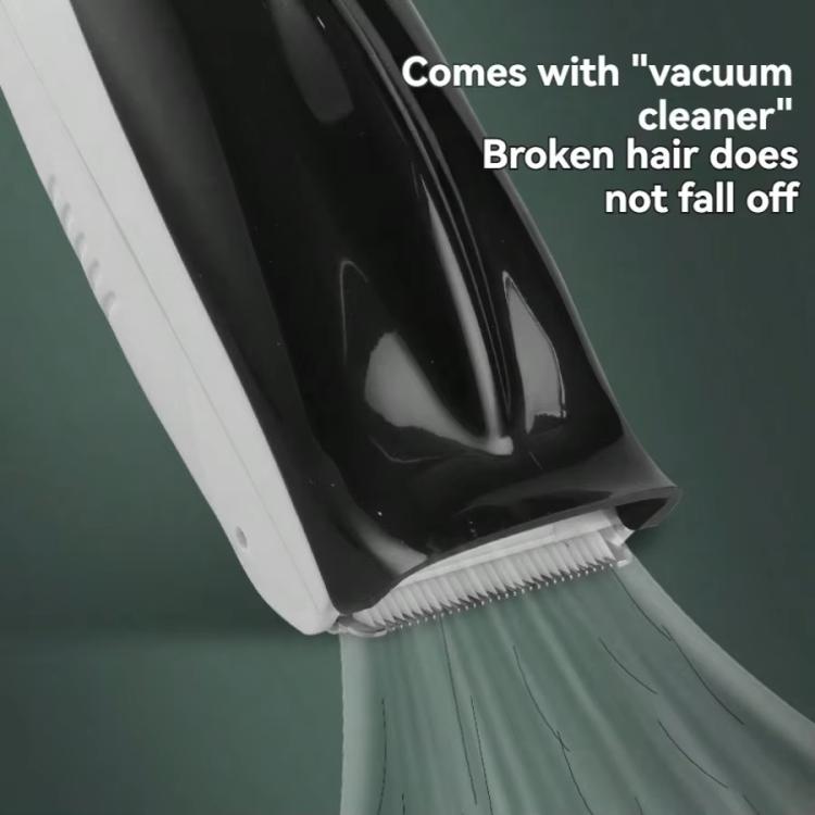 Hair-absorbing Hair Clipper Rechargeable Low Noise Hair Trimmer for Babies, Adults and Pets