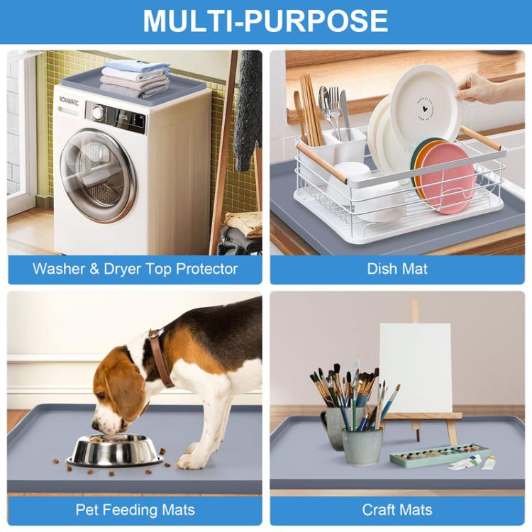 Multifunctional Refrigerator Washing Machine Top Silicone Non-Slip Waterproof Placemat