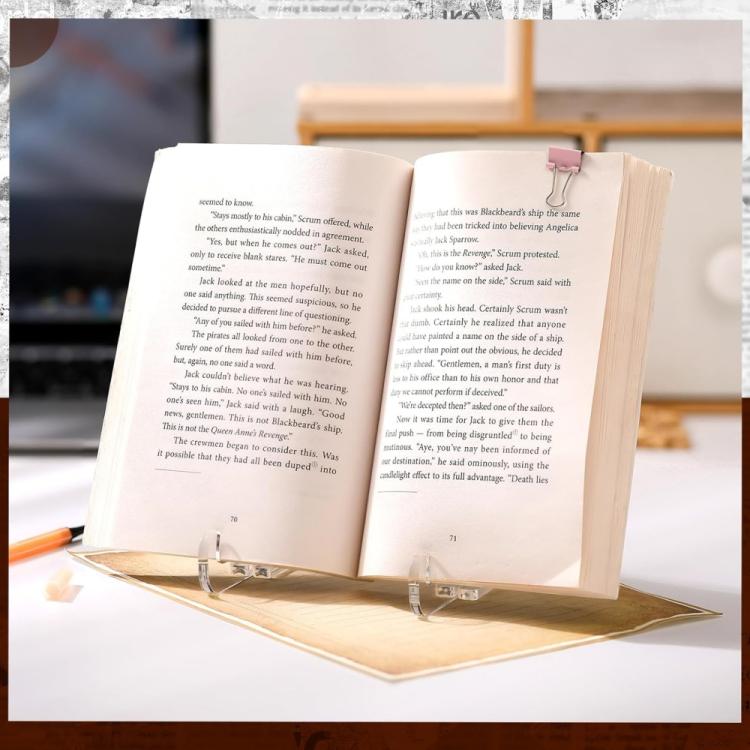 Acrylic Photo Frame Book Picture Plate Stand