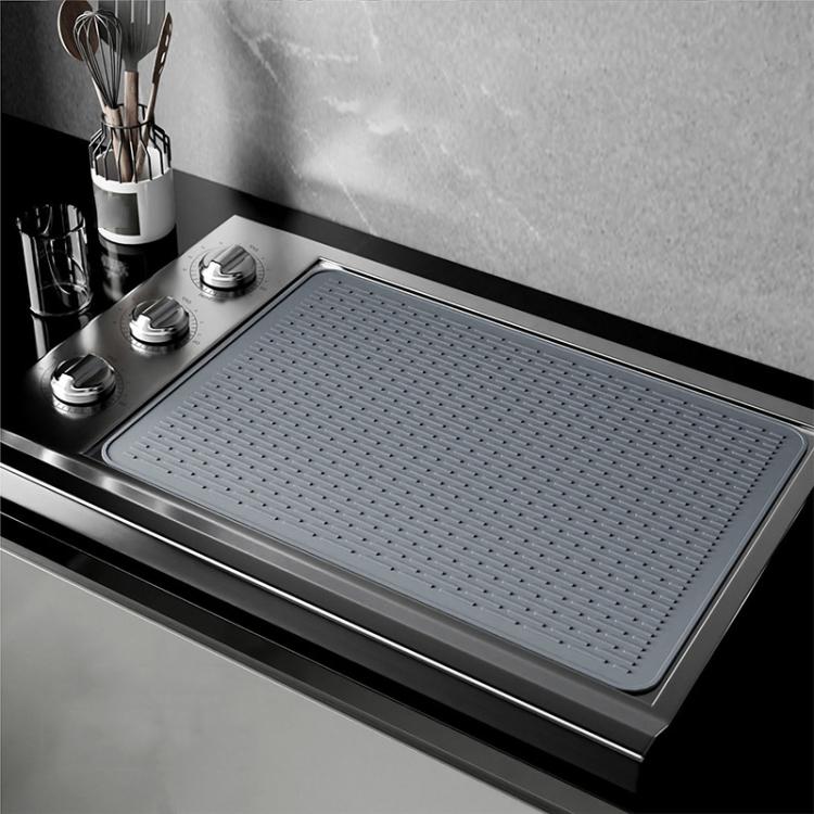 Multifunctional Silicone Stovetop Thermal Protection Mat Under Sink Drainage Pad