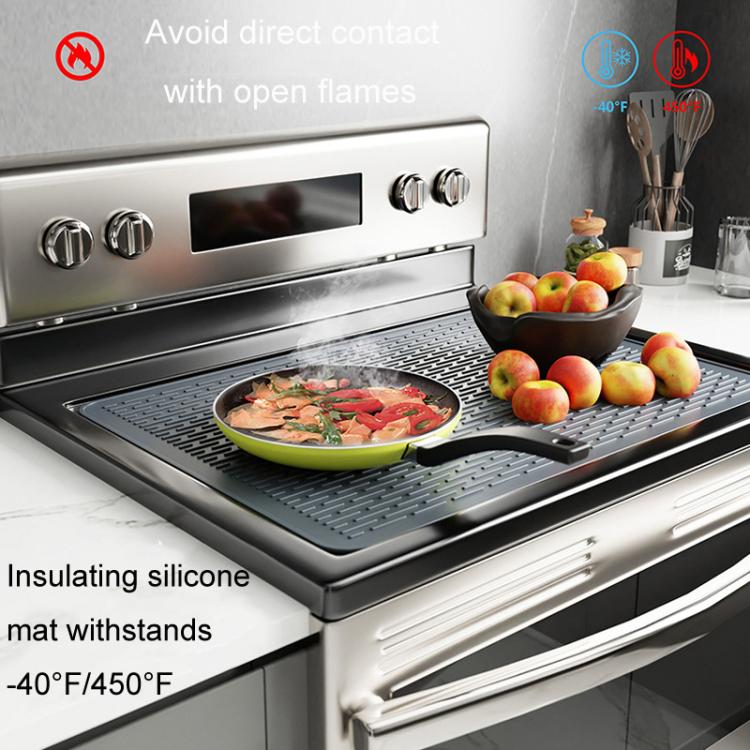 Multifunctional Silicone Stovetop Thermal Protection Mat Under Sink Drainage Pad