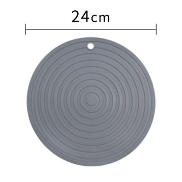 Food Grade Silicone Round Heat Insulation Mat Kitchen Anti-Scald And Anti-Slip Placemat