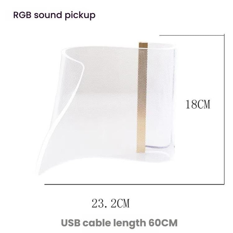 LED Light Guide Acrylic Ambient Desk Lamp Gaming Room Bedroom USB Pickups Rhythmic RGB Novelty Lamps