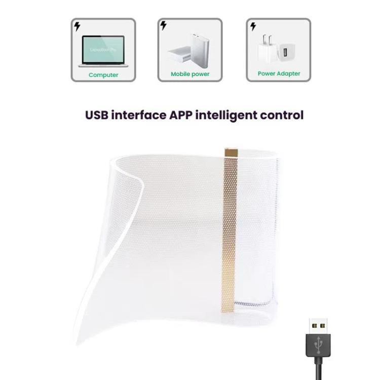 LED Light Guide Acrylic Ambient Desk Lamp Gaming Room Bedroom USB Pickups Rhythmic RGB Novelty Lamps