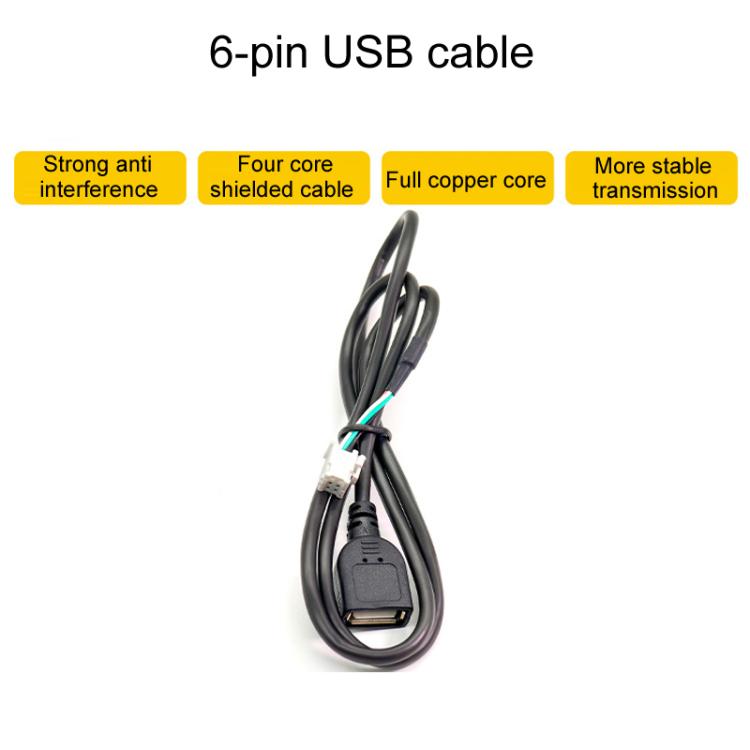Palminfo Android Navigation Cable 7-Heads Audio Cable 16 Pin Power Cord GPS Antenna 4 Pin 6 Pin USB Cable Rear View Line