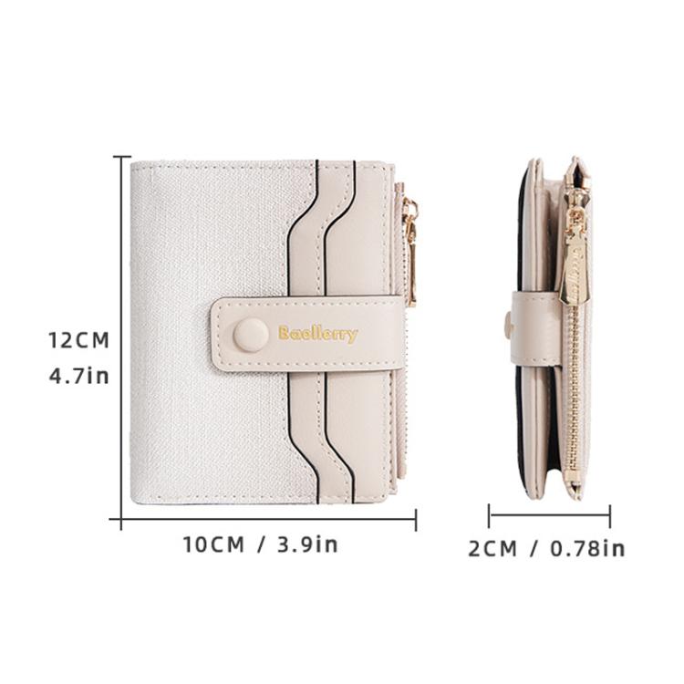 Baellerry NR118 Women Short Wallet Gradient Color Multi Card Zipper Coin Purse