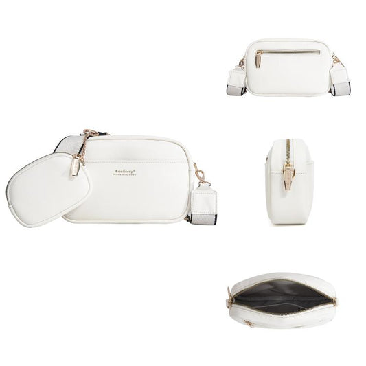 Baellerry N8938 Ladies PU Small Square Bag Large Capacity Crossbody Bag