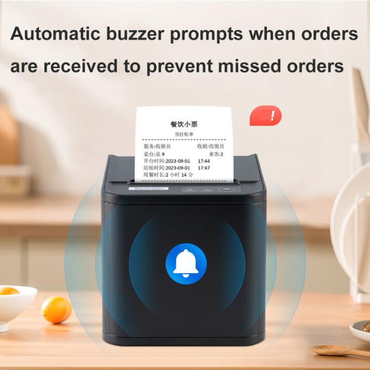 Xprinter XP-80T 80mm QR Code Supermarket Receipt Label Thermal Printer