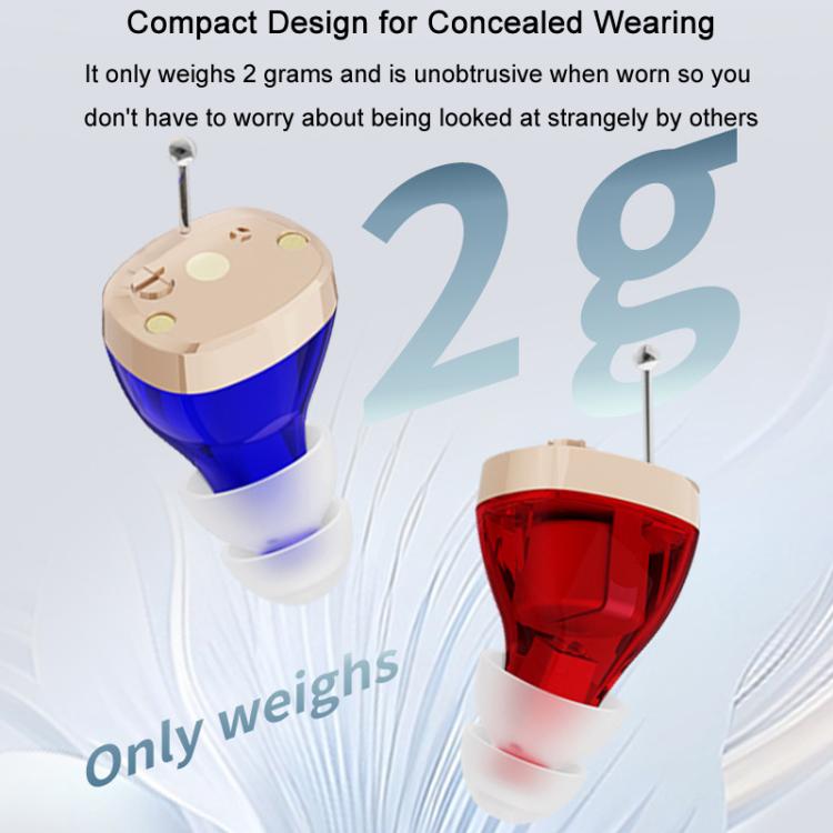 Portable Mini CIC Hearing Aid Invisible Rechargeable Sound Amplifier Collector