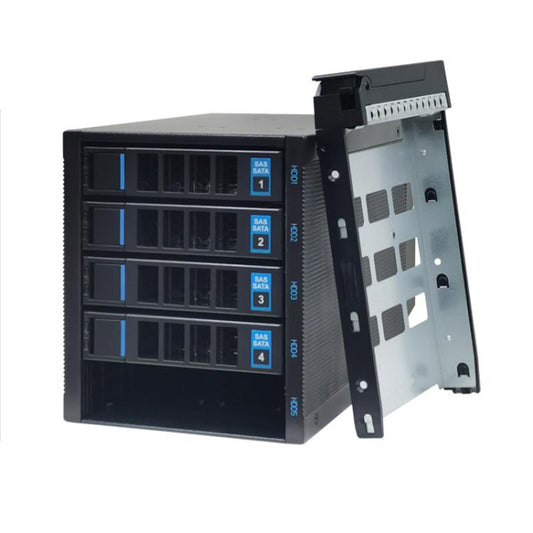 5-Bay Hot Swap Hard Drive Cage 3.5"/2.5" HDD/SSD Compatible For 3x5.25" Optical Drive Position