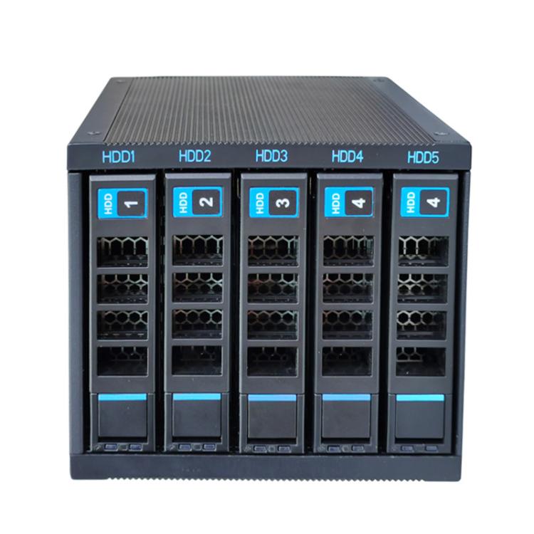 5-Bay Hot Swap Hard Drive Cage 3.5"/2.5" HDD/SSD Compatible For 3x5.25" Optical Drive Position