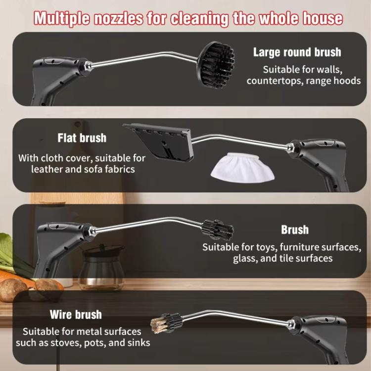 YAERDUN 1500W High Temperature Steam Cleaner Smart Digital Kitchen Hood Bathroom Cleaning Machine