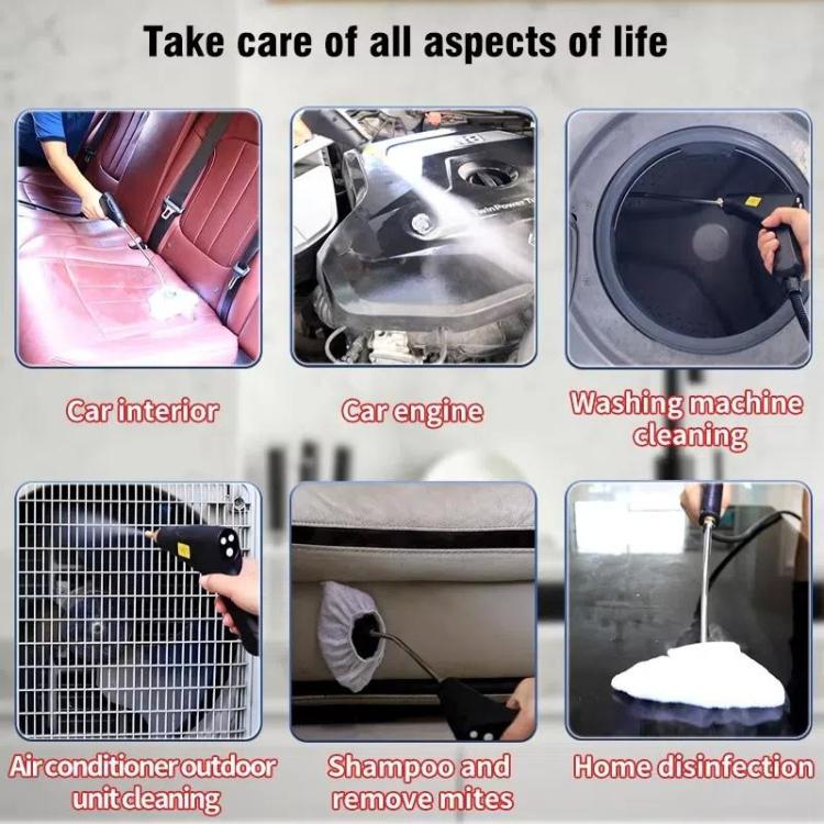 YAERDUN 1500W High Temperature Steam Cleaner Smart Digital Kitchen Hood Bathroom Cleaning Machine