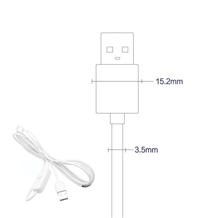 2Pin USB Power Cable 501 ON Off Control Button Cable LED Fill Light Strip Plant Light Power Cord