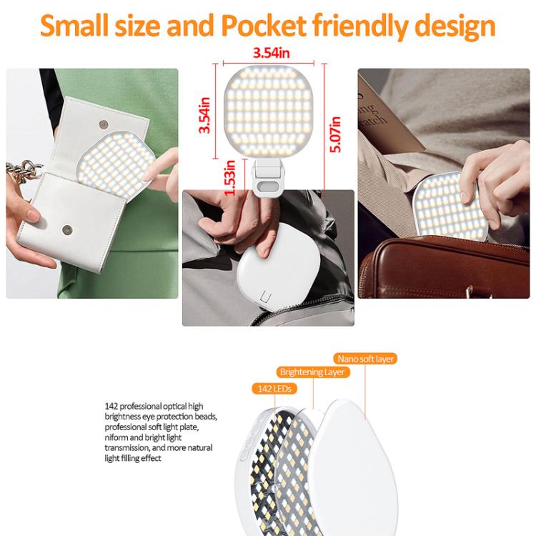 Smartphone Fill Light Selfie Live Streaming Computer Laptop Photography Light LED Video Conference Fill Lamp