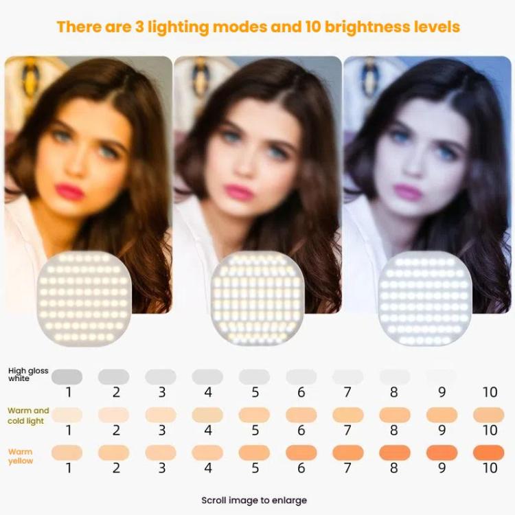 Smartphone Fill Light Selfie Live Streaming Computer Laptop Photography Light LED Video Conference Fill Lamp