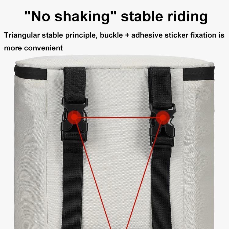 Electric Vehicle Front Helmet Raincoat Storage Waterproof Bag, White with Film