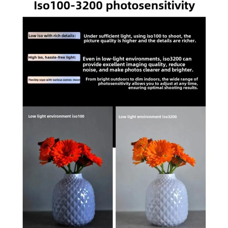 Ordro G930 8.0MP 5K CCD Digital Camera 5X Optical Zoom & Wide-Angle 3.2" Touch Screen Vlogging Camera