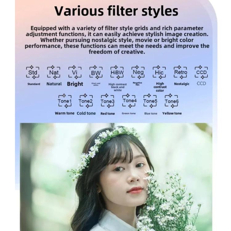 Ordro G930 8.0MP 5K CCD Digital Camera 5X Optical Zoom & Wide-Angle 3.2" Touch Screen Vlogging Camera