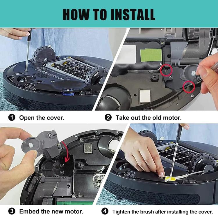Side Brush Motor Tire Set For iRobot Roomba 500 /600 / 700 / 800 / 900 / I7 / S9 Vacuum Cleaner Accessories
