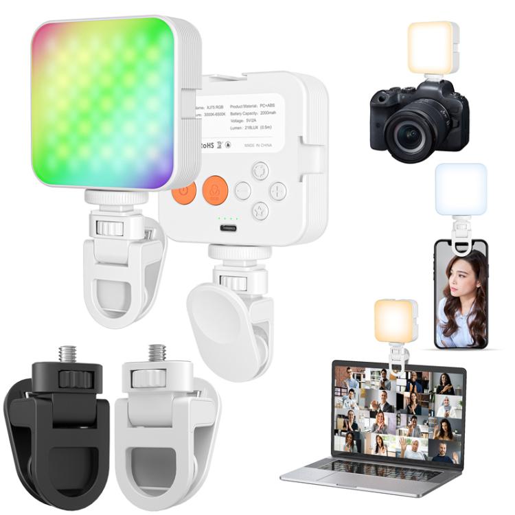 1/4 Screw Universal Fill Light Cell Phone Clip GoPro Video Conference Laptop PC External Clip