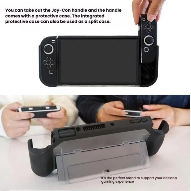 For Nintendo Switch OLED / Joy-Con 2 In 1 Protective Case TPU Cover Support