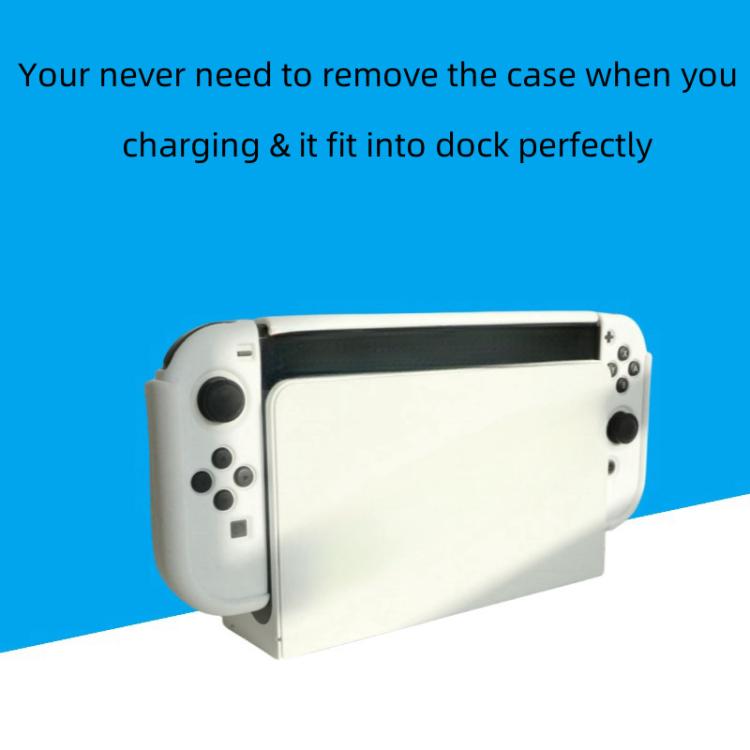 For Nintendo Switch OLED / Joy-Con 2 In 1 Protective Case TPU Cover Support