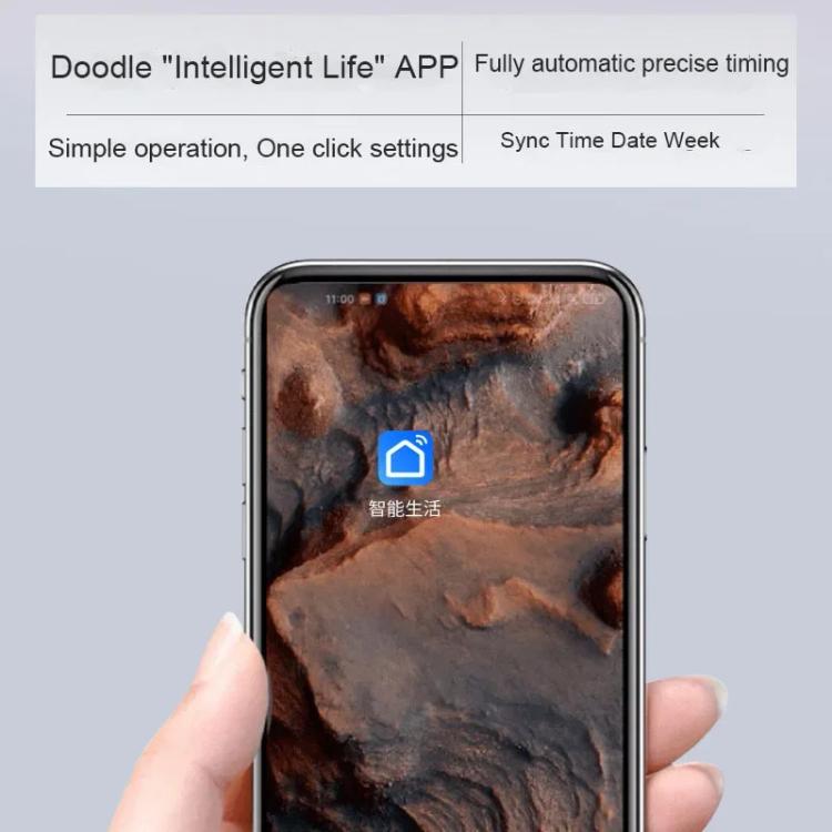 Wifi App Control LED Digital Wall Clock With RGB Light Multi-Functional Alarm Clock