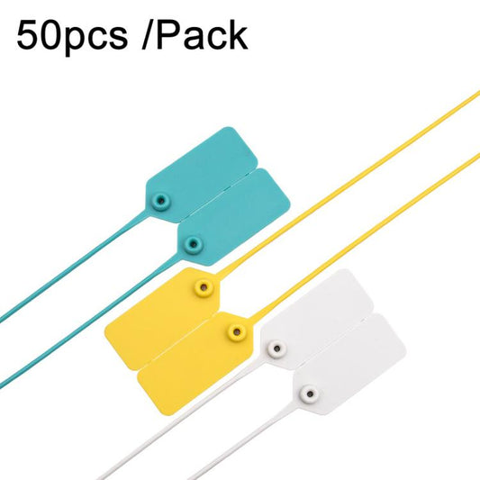 50pcs /Pack Tags Shoes Bags Anti-theft Tags Anti-switching Buckle Tie Disposable Plastic Anti-counterfeit Security Seals