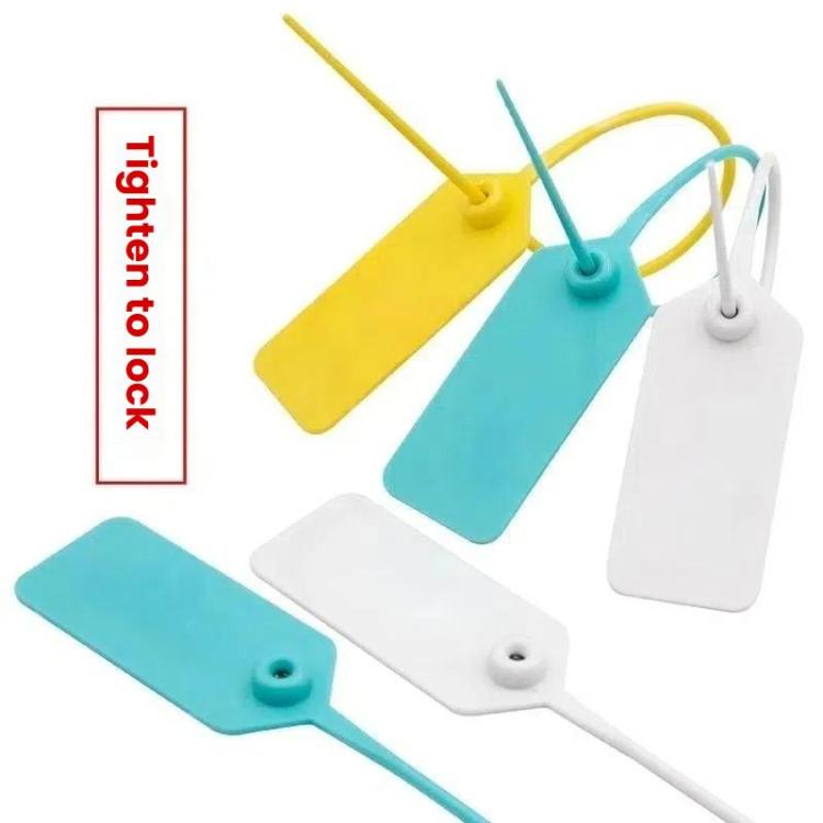 50pcs /Pack Tags Shoes Bags Anti-theft Tags Anti-switching Buckle Tie Disposable Plastic Anti-counterfeit Security Seals
