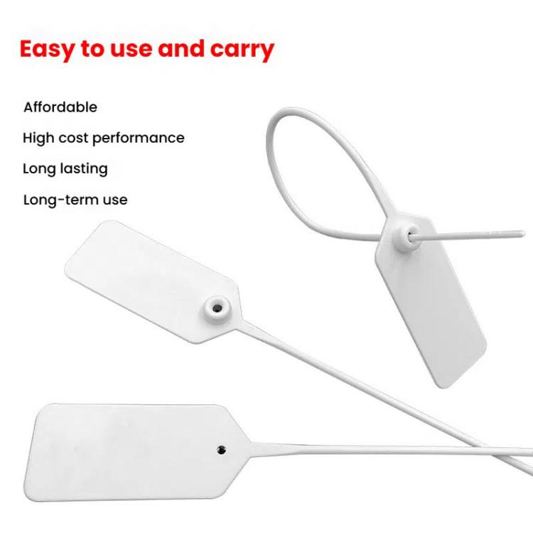 50pcs /Pack Tags Shoes Bags Anti-theft Tags Anti-switching Buckle Tie Disposable Plastic Anti-counterfeit Security Seals