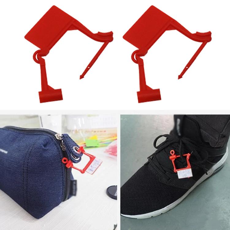 100pcs /Pack Disposable Plastic Seals Bags Anti-theft Padlock Aviation Marking Seal Label Tags Packaging Ties