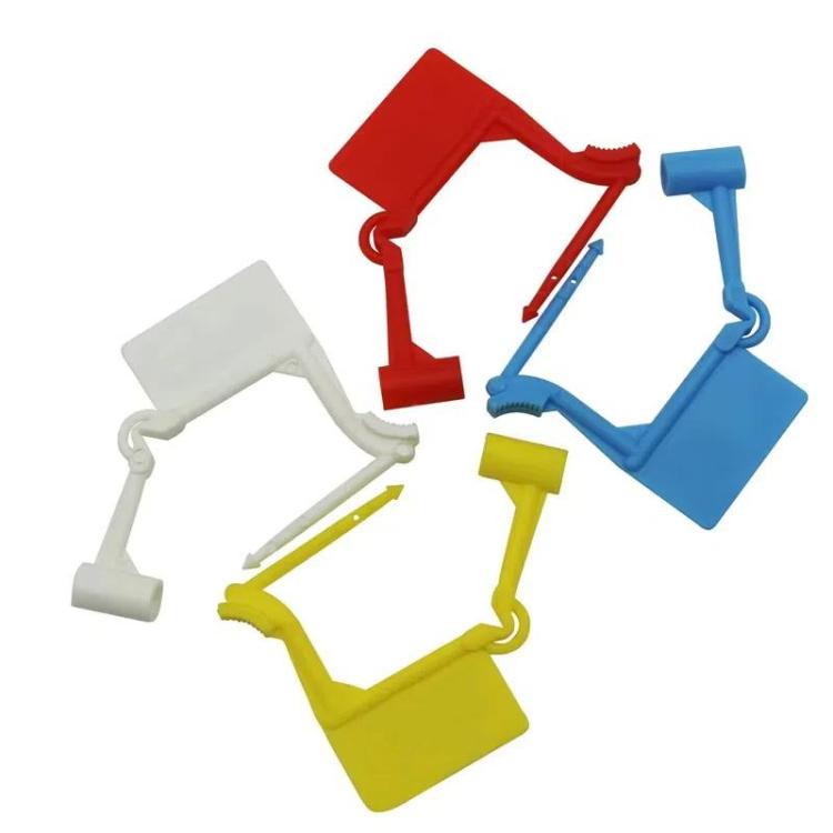 100pcs /Pack Disposable Plastic Seals Bags Anti-theft Padlock Aviation Marking Seal Label Tags Packaging Ties