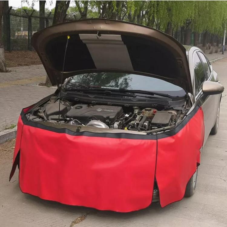 3pcs /Set Car Repair Fender Maintenance Washed Leather Protective Pad