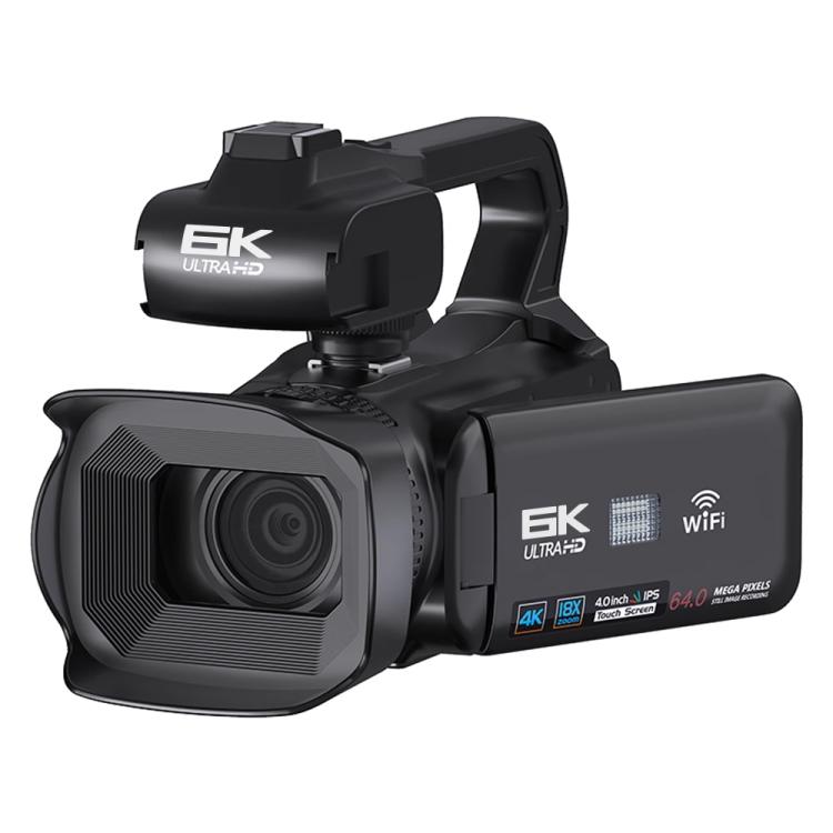 64MP 6K 18X Digital Zoom Ultra HD Video Camera With 4-Inch Touch Screen Camcorder