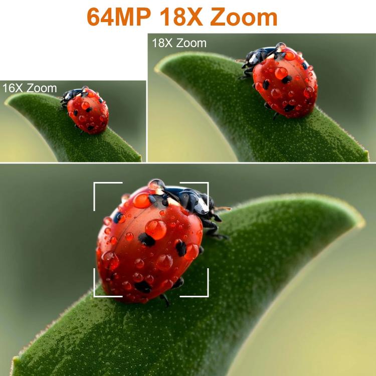 64MP 6K 18X Digital Zoom Ultra HD Video Camera With 4-Inch Touch Screen Camcorder