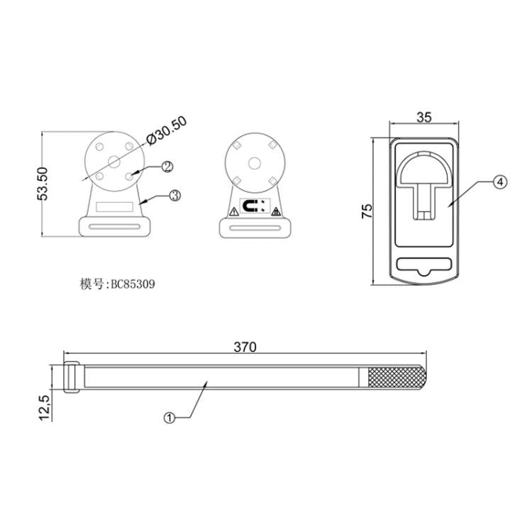 2pcs /Set Universal Portable Magnetic Lanyard For Multimeter