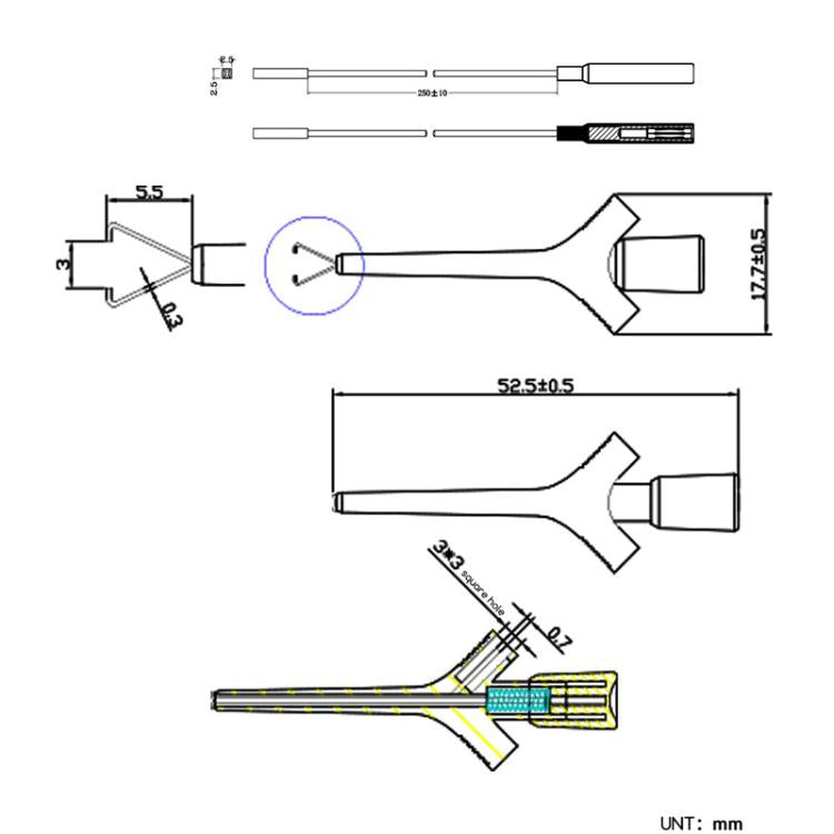 Mini Aircraft Multimeter Test Hook High Voltage IC Clip