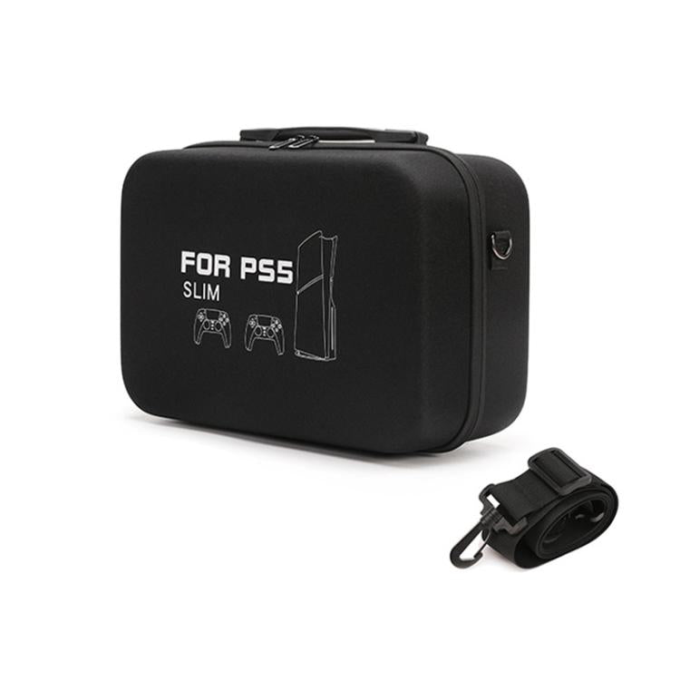 BKANO For Sony PS5 Slim Storage Bag Hard-Shell Shoulder Suitcase Storage Case