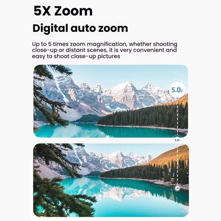 VIRAN V11 Dual-Color Screen 5K HD IP68 Waterproof Six-Axis Anti-Shake Sports Camera