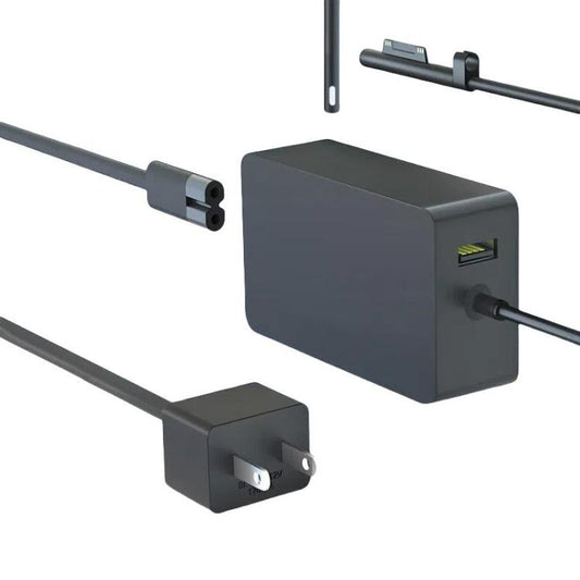 For Microsoft Surface Laptop 65W 15V 4A Fast Charger With 5V 1A  USB-A Port AC Adapter