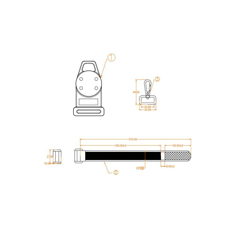 3-in-1 Universal Digital Multimeter Portable Magnetic Lanyard