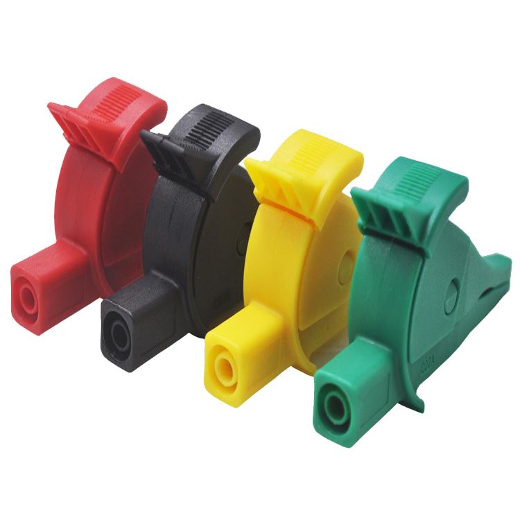 4mm Banana Jack Multimeter Crocodile Clip Insulated Capacitor Clip Test Pen Clip