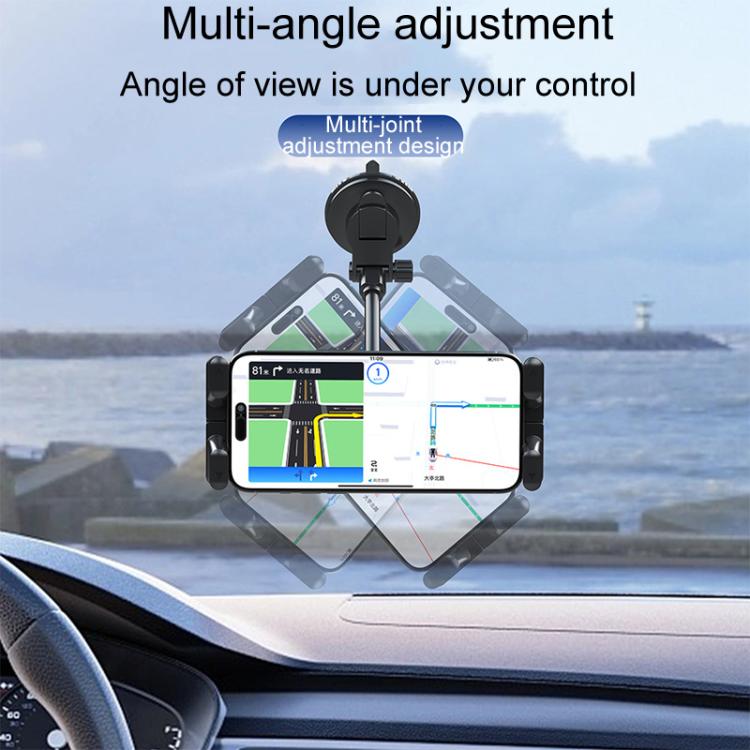 Car Suction Cup Extended Hose Universal Cell Phone Tablet Holder