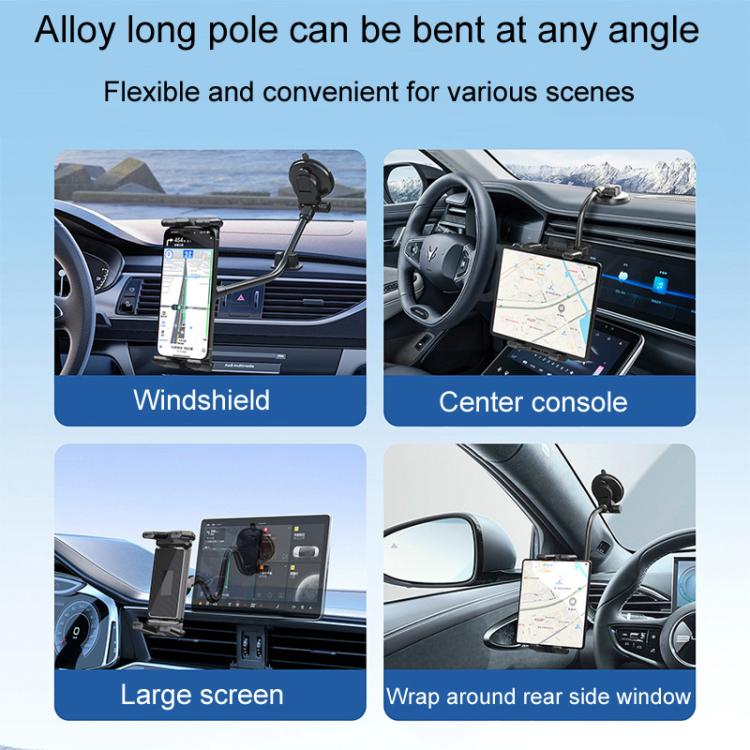 Car Suction Cup Extended Hose Universal Cell Phone Tablet Holder