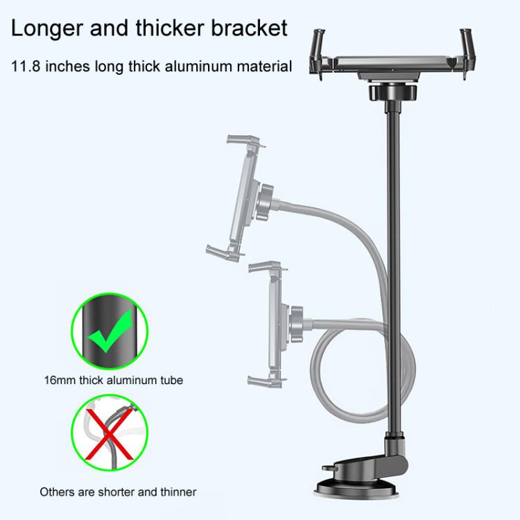 Car Suction Cup Extended Hose Universal Cell Phone Tablet Holder