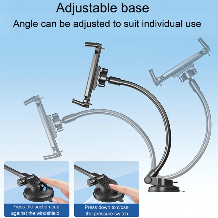 Car Suction Cup Extended Hose Universal Cell Phone Tablet Holder